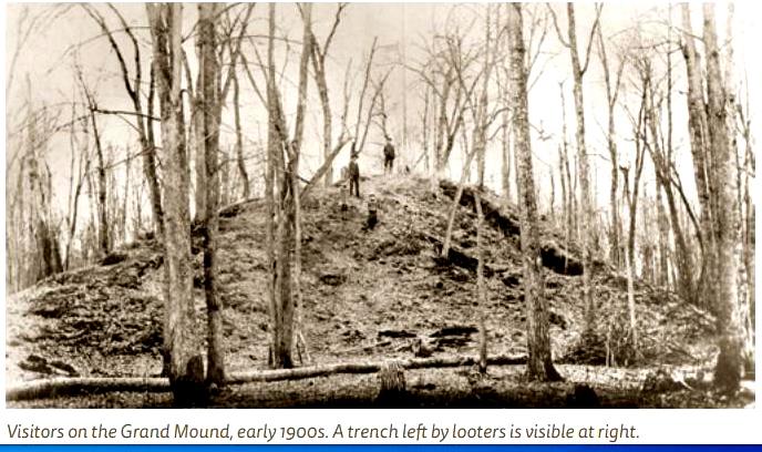 historical photo of Grand Mound
