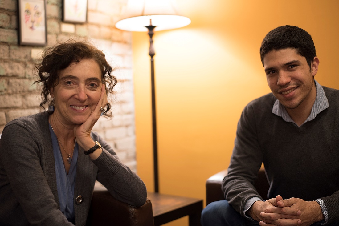 photo of Laurie Bangs with Mauricio Leon