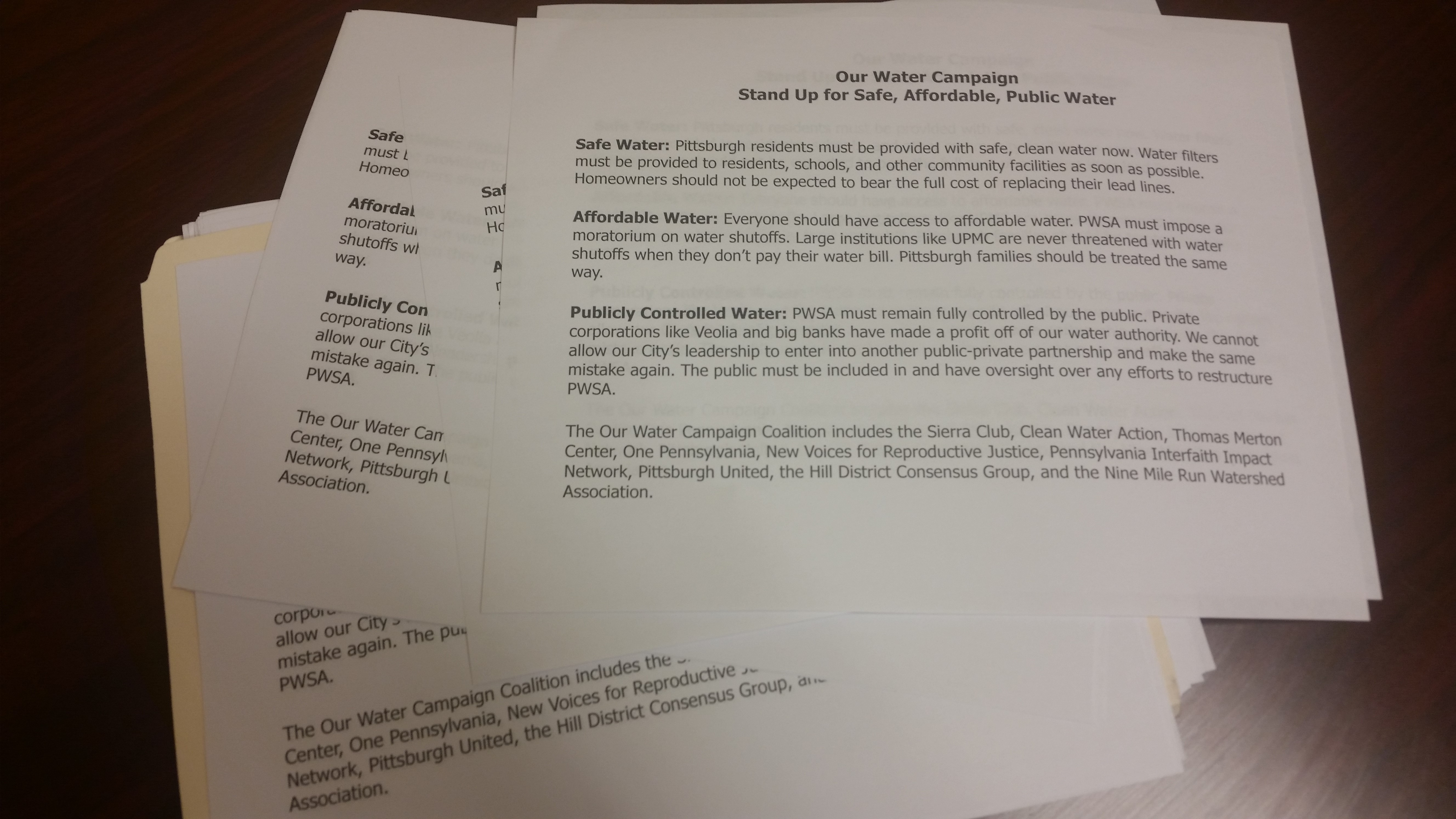 Signed Petitions
