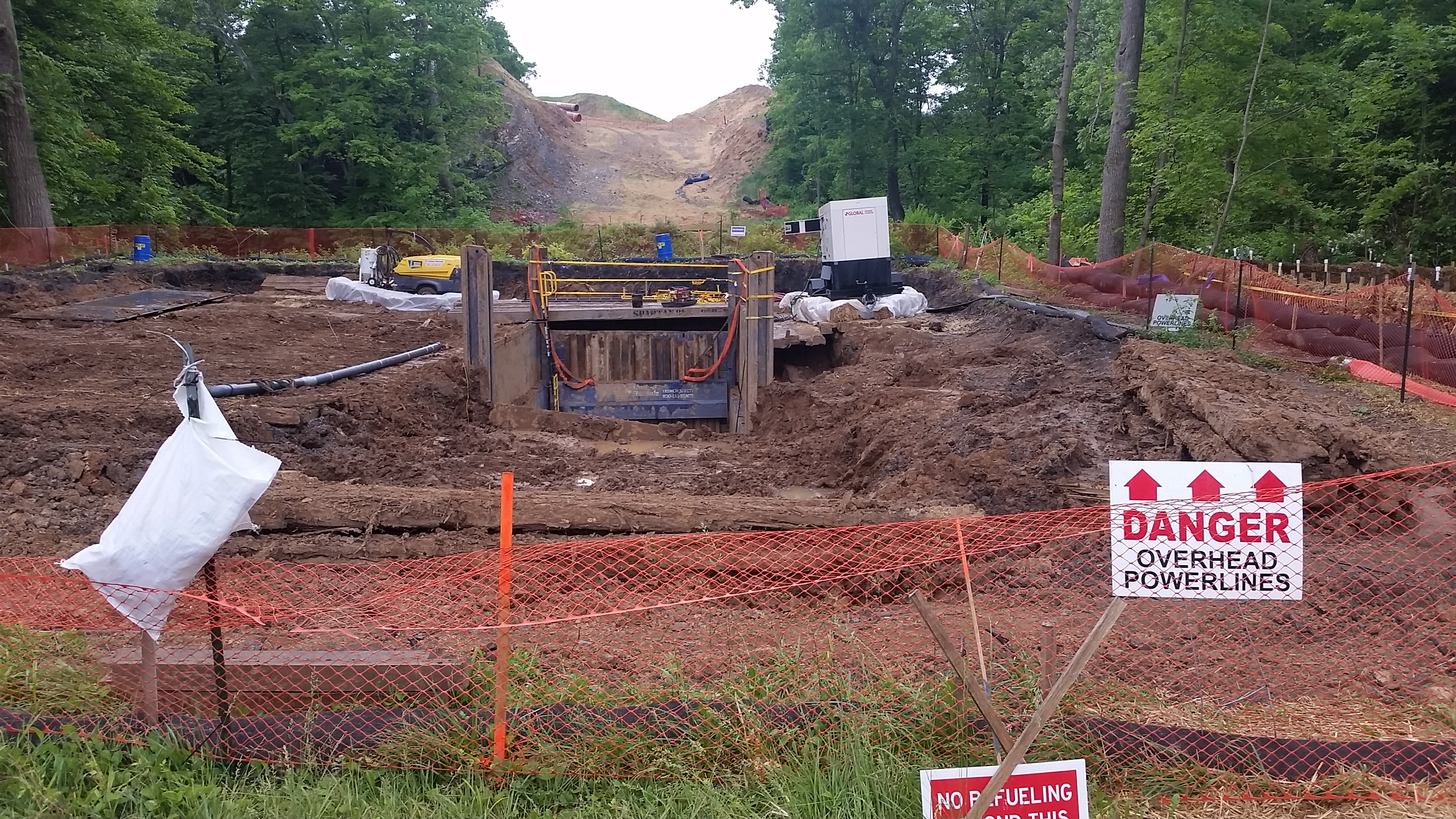Drilling under Swatar Creek