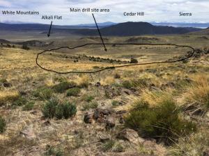 photo of Spring Peak main drill site area