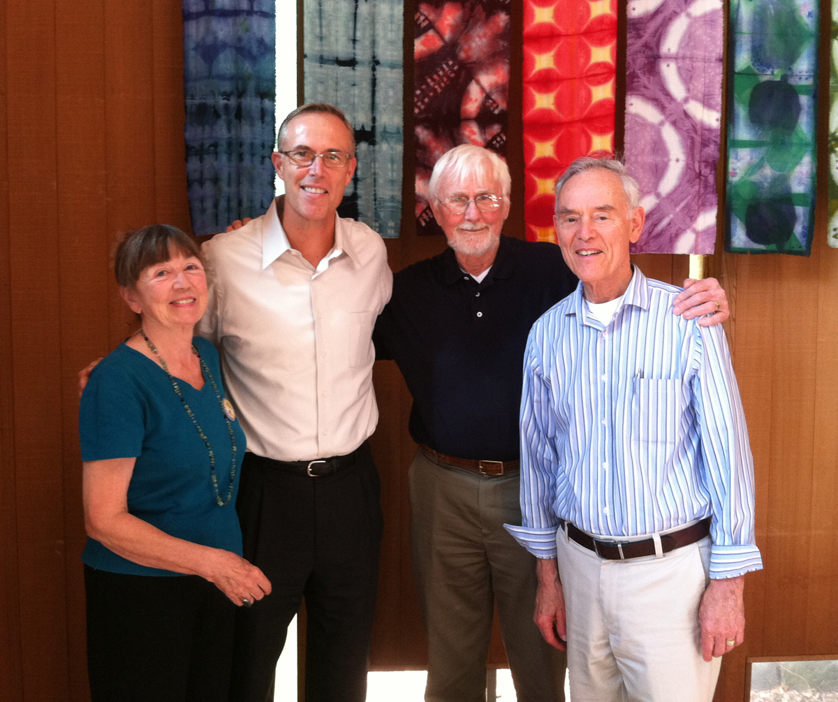 From left: Victoria Brandon, Congressman Jared Huffman, Keith Kaulum, Steve Birdlebough.