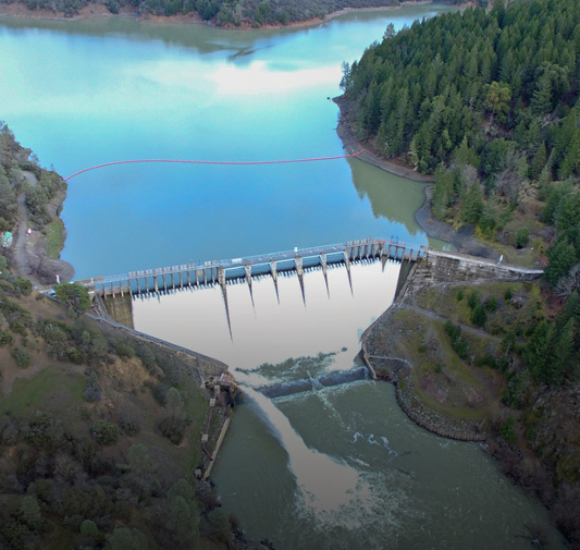 Scott Dam and Lake Pillsbury