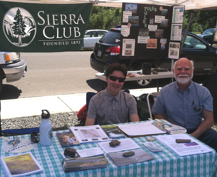 Jack Shrive helping with Lake Group Earth Day tabling