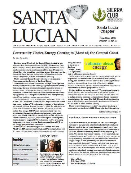 Santa Lucian November December Newsletter