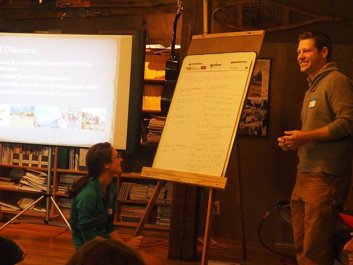 Tom at new leader Training Tom giving a great talk at new leader training.