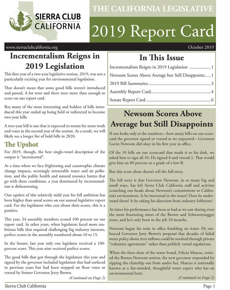 2019 Report Card