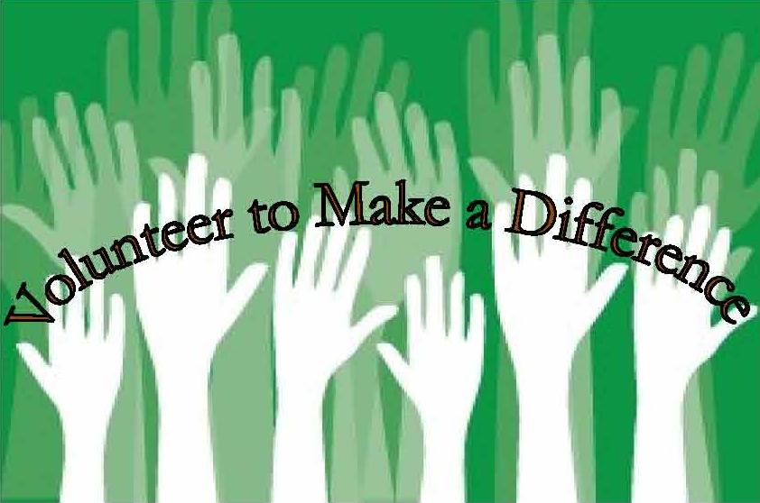 Many hands raised - graphic