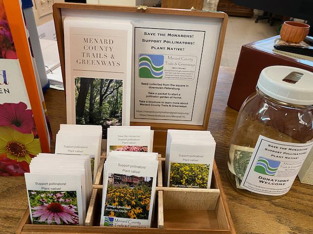 pollinator seed packet display