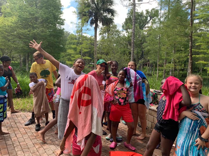 ICO kids after swimming