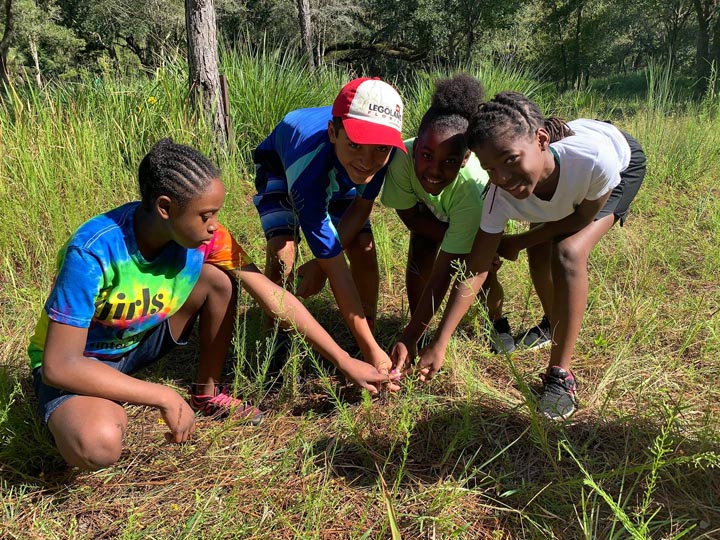 ICO kids exploring at Crystal Springs