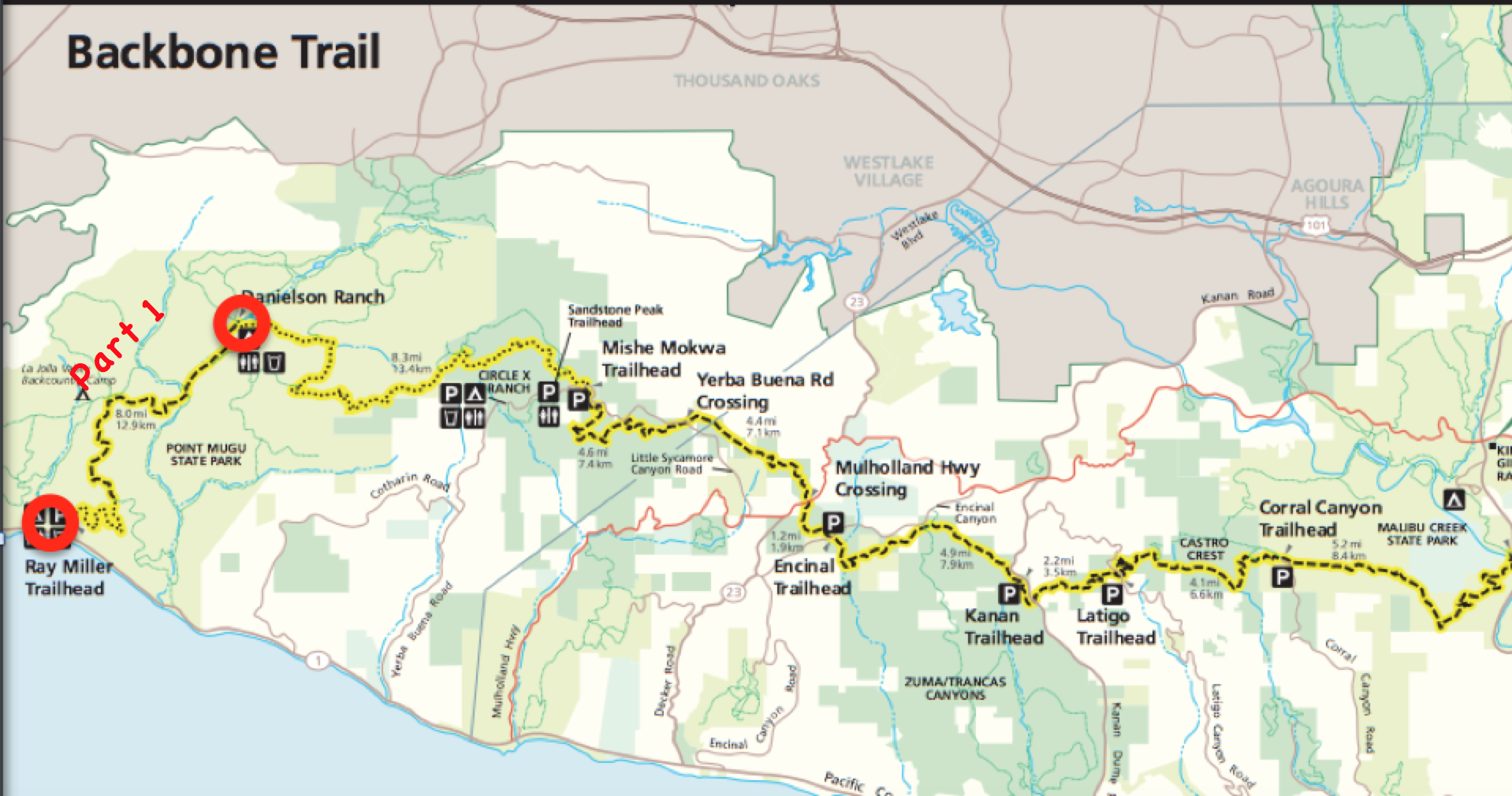 Backbone Trail Map