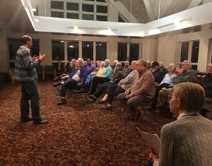 Gustavo Angeles speaks to the York River group