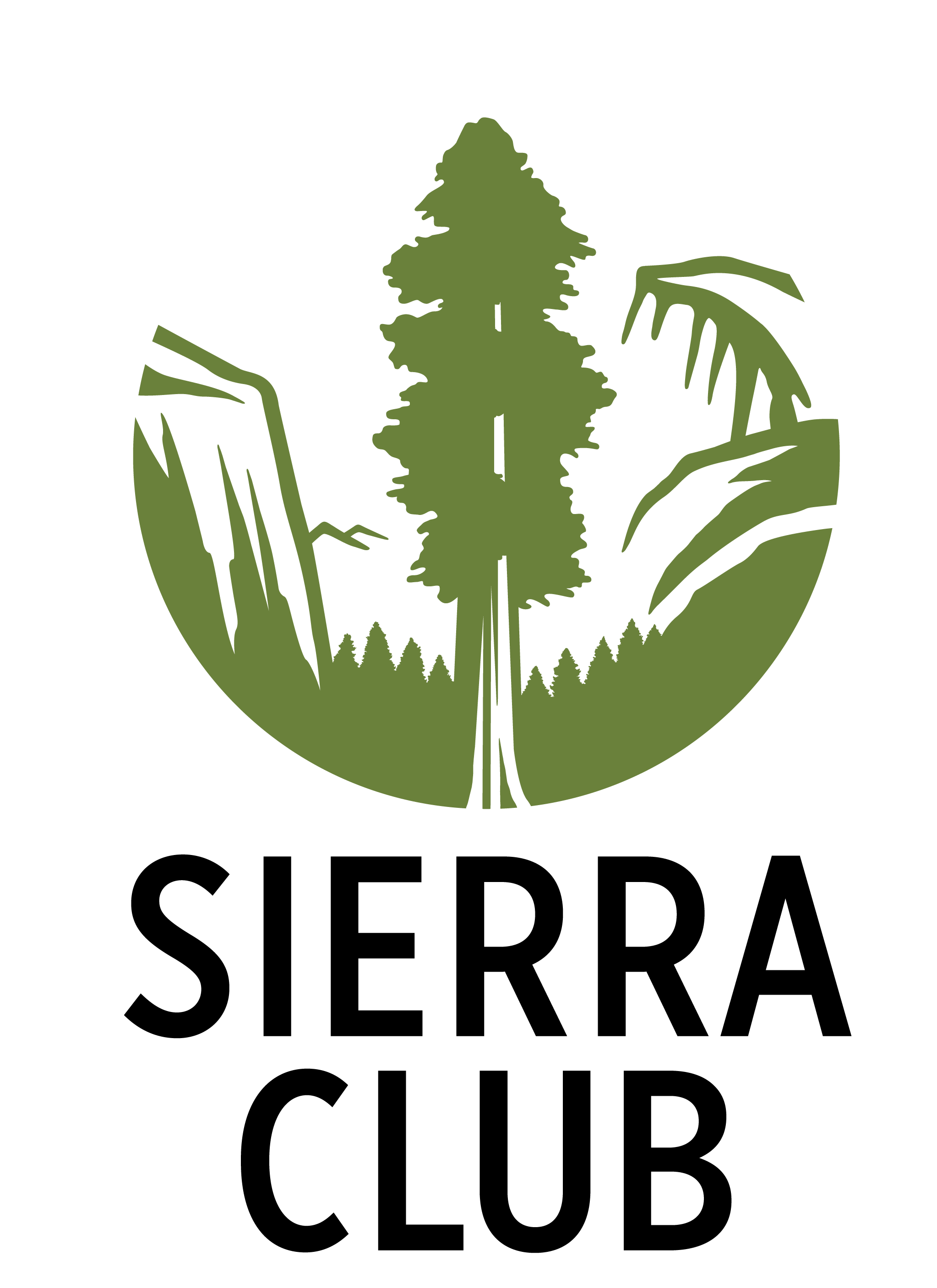 Sierra Club logo - vertical logo in color