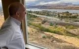 The Dalles Mayor Richard Mays looks at the view of his town and the Columbia River from his hilltop home in The Dalles, Ore. Residents of The Dalles should soon know how much of their water Google's data centers there have been using to cool the computers, after a lawsuit seeking to keep the information confidential was dropped.