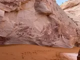 Footprints at Grand Staircase Escalante National Monument
