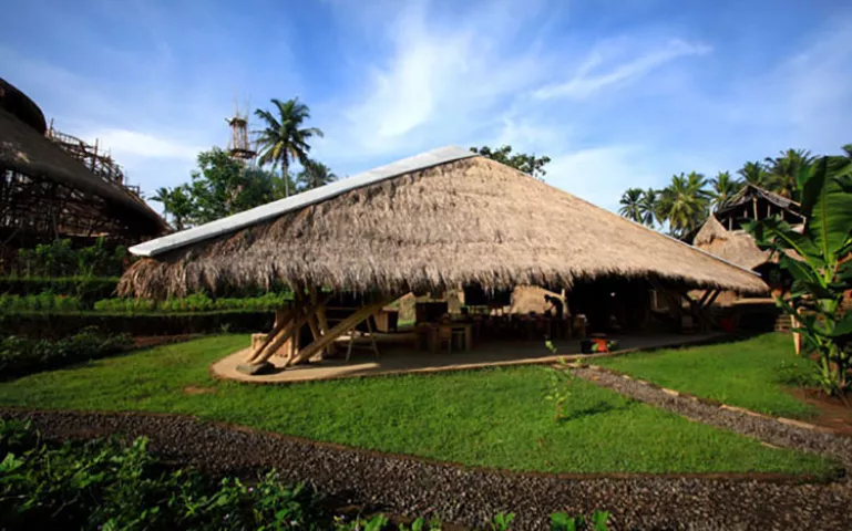 The Green School's handmade classrooms