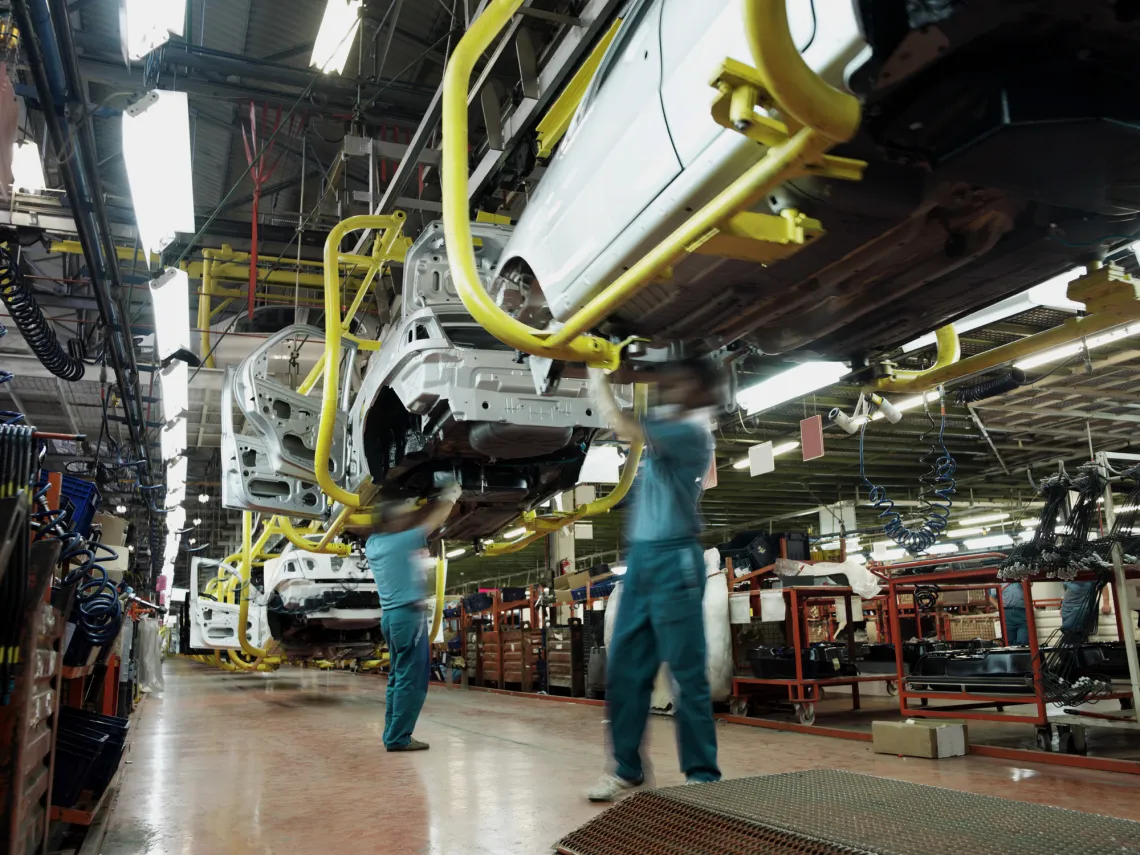 Car manufacturing factory