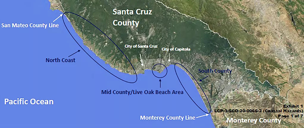 Santa Cruz County overview map Oct 2022 