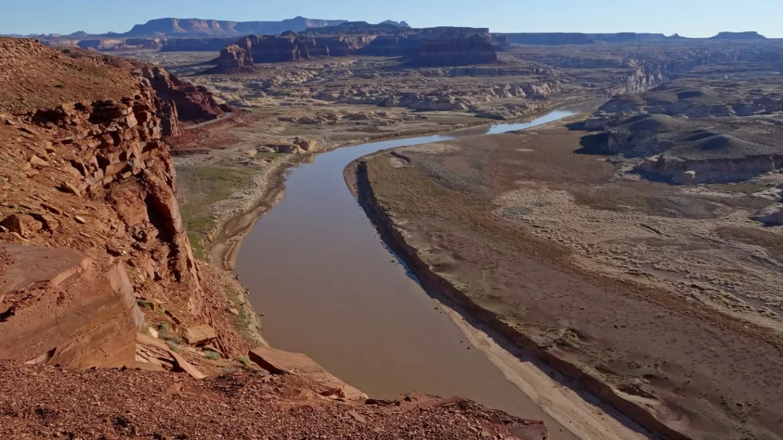 Colorado River at about the northern extent of Lake Powell