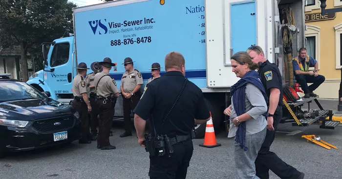 Loren being arrested.jpg
