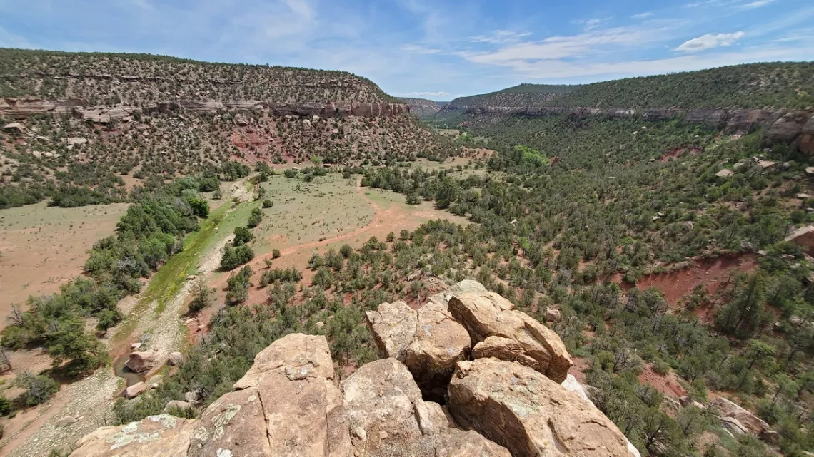 Looking east toward the Canadian River down the Largo Creek drainage
