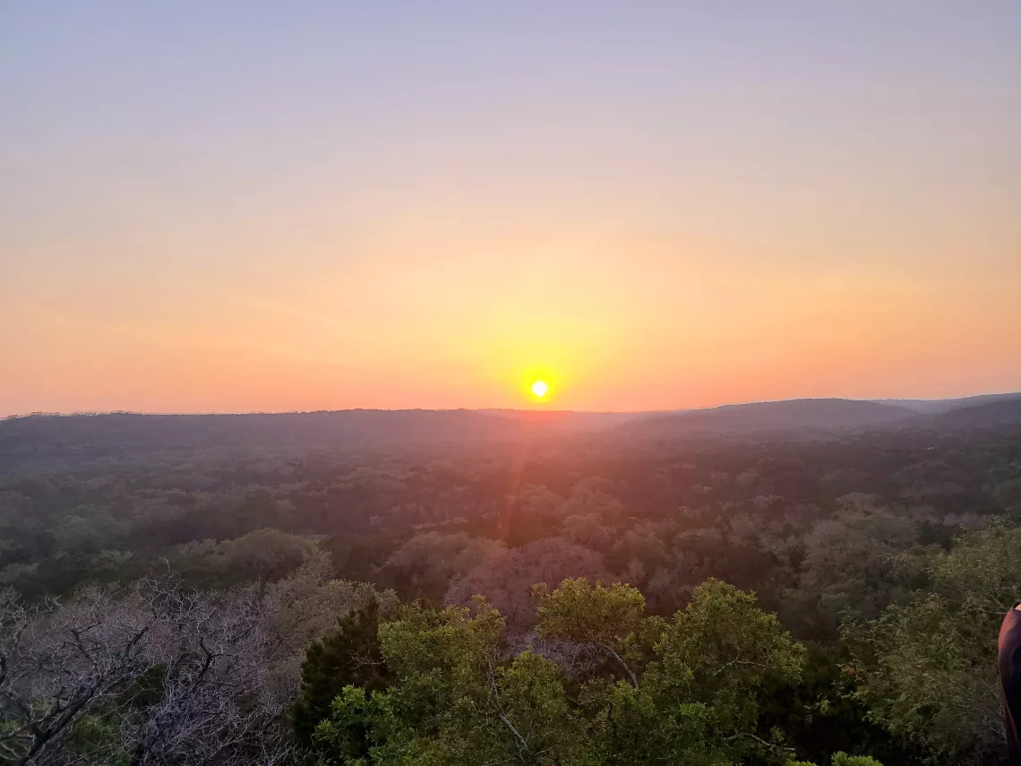 Sunset at Government Canyon