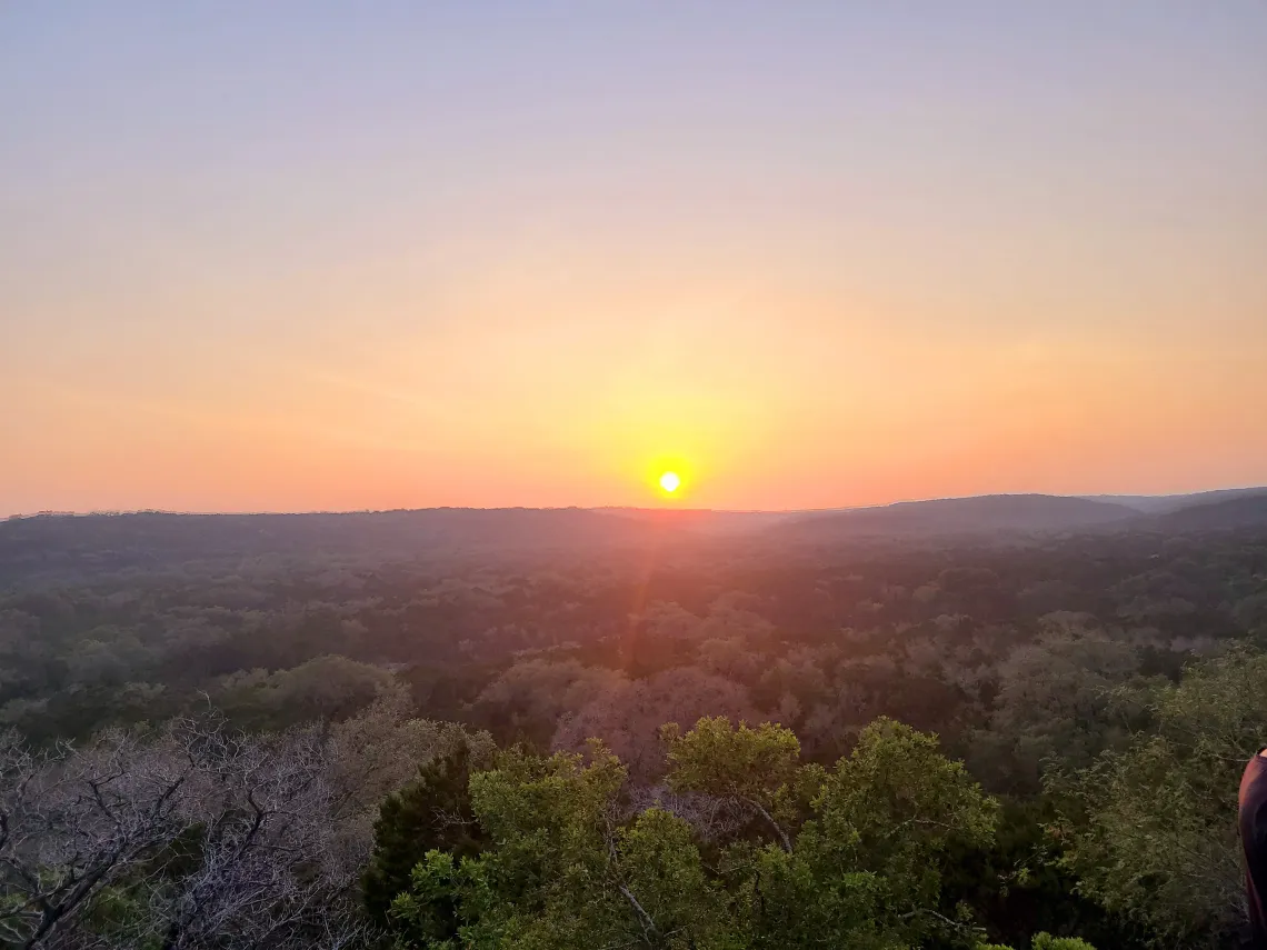 Sunset at Government Canyon