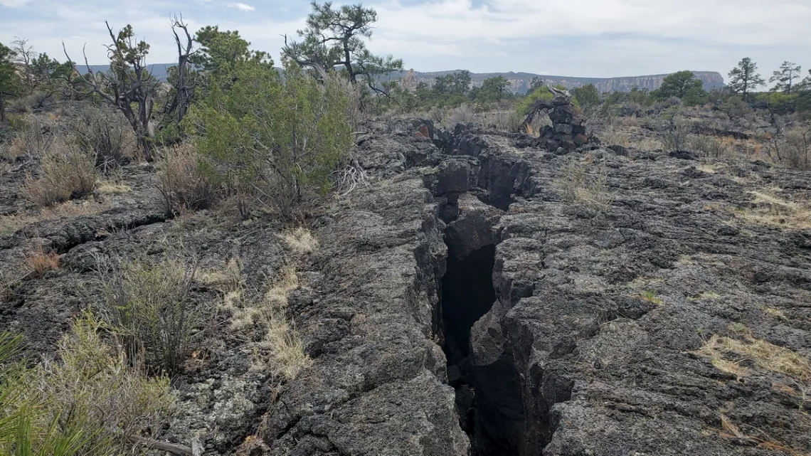 This crevasse and others are 10-20' deep in spots