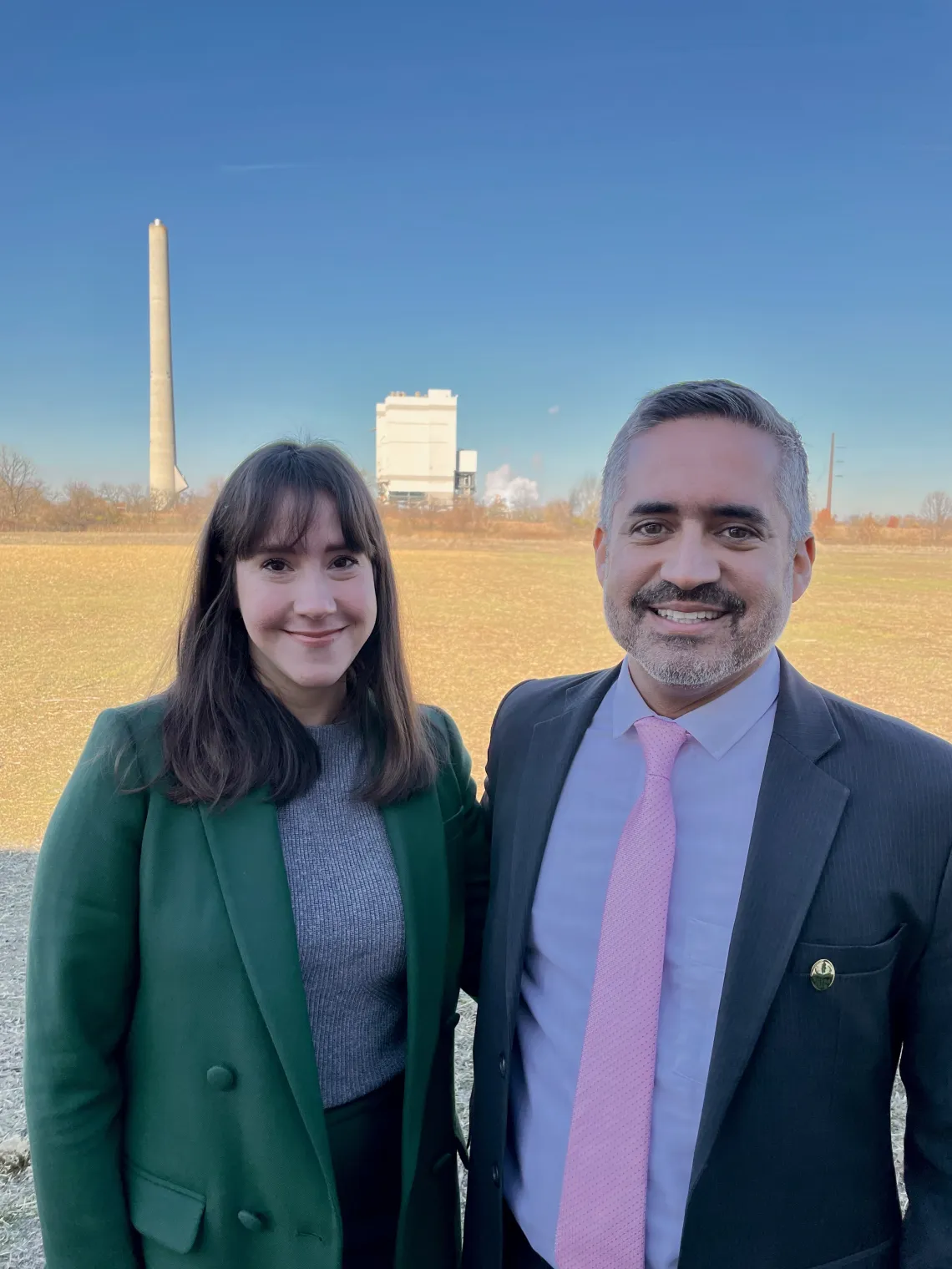 NJ Chapter Director, Anjuli Ramos-Busot with Sierra Club President, Ramon Cruz
