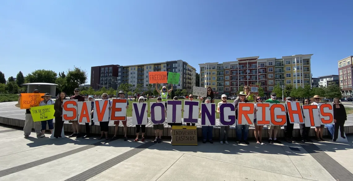 Voting rights protest-Louise Pathe-2021