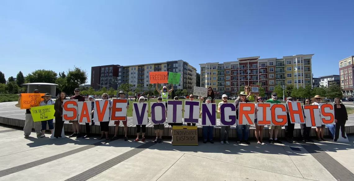 Voting rights protest-Louise Pathe-2021