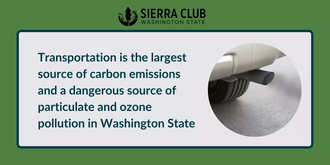 Transportation is the #1 source of carbon emissions in WA