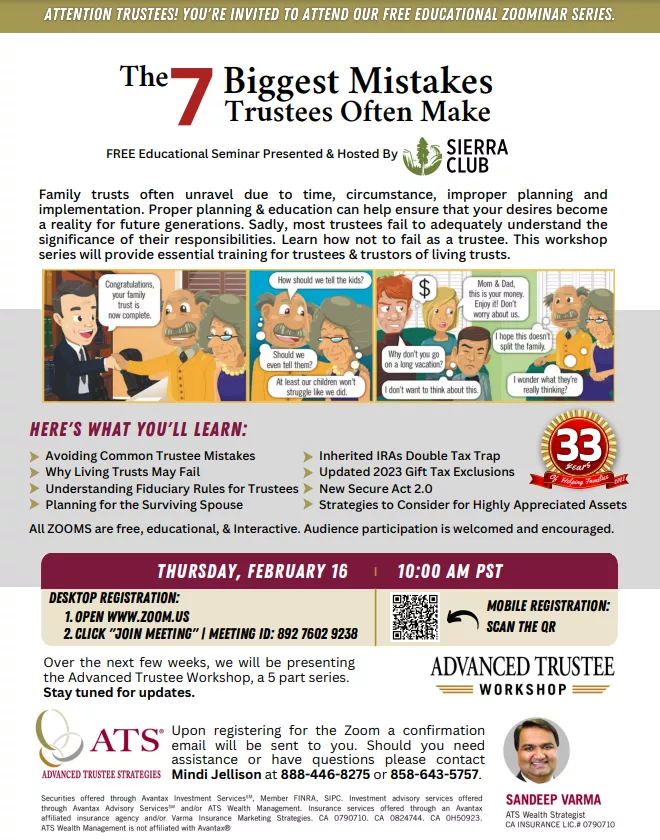 Trustee Webinar Brochure