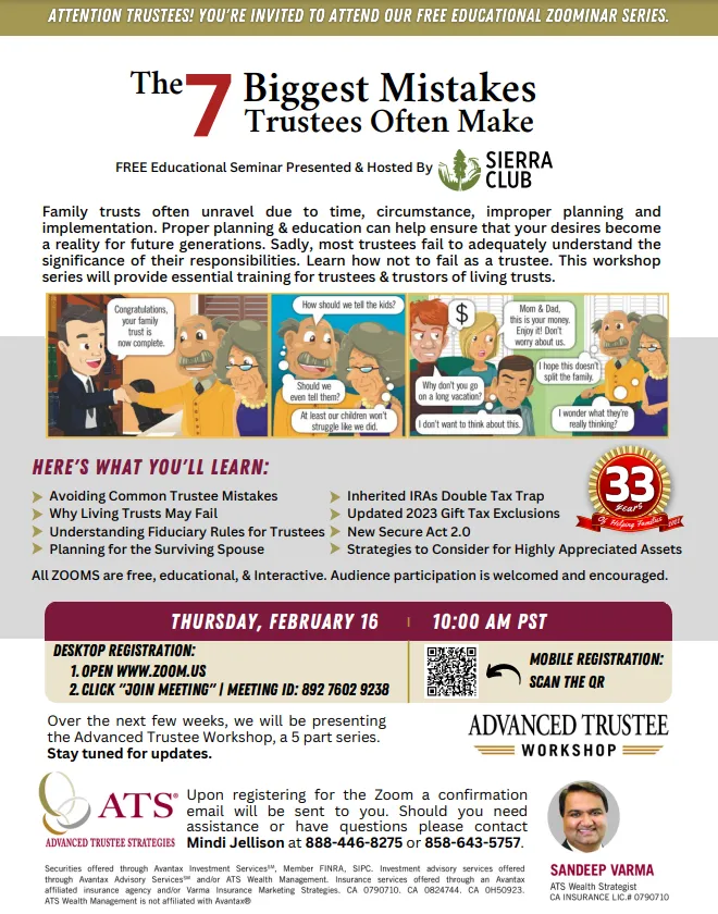 Trustee Webinar Brochure