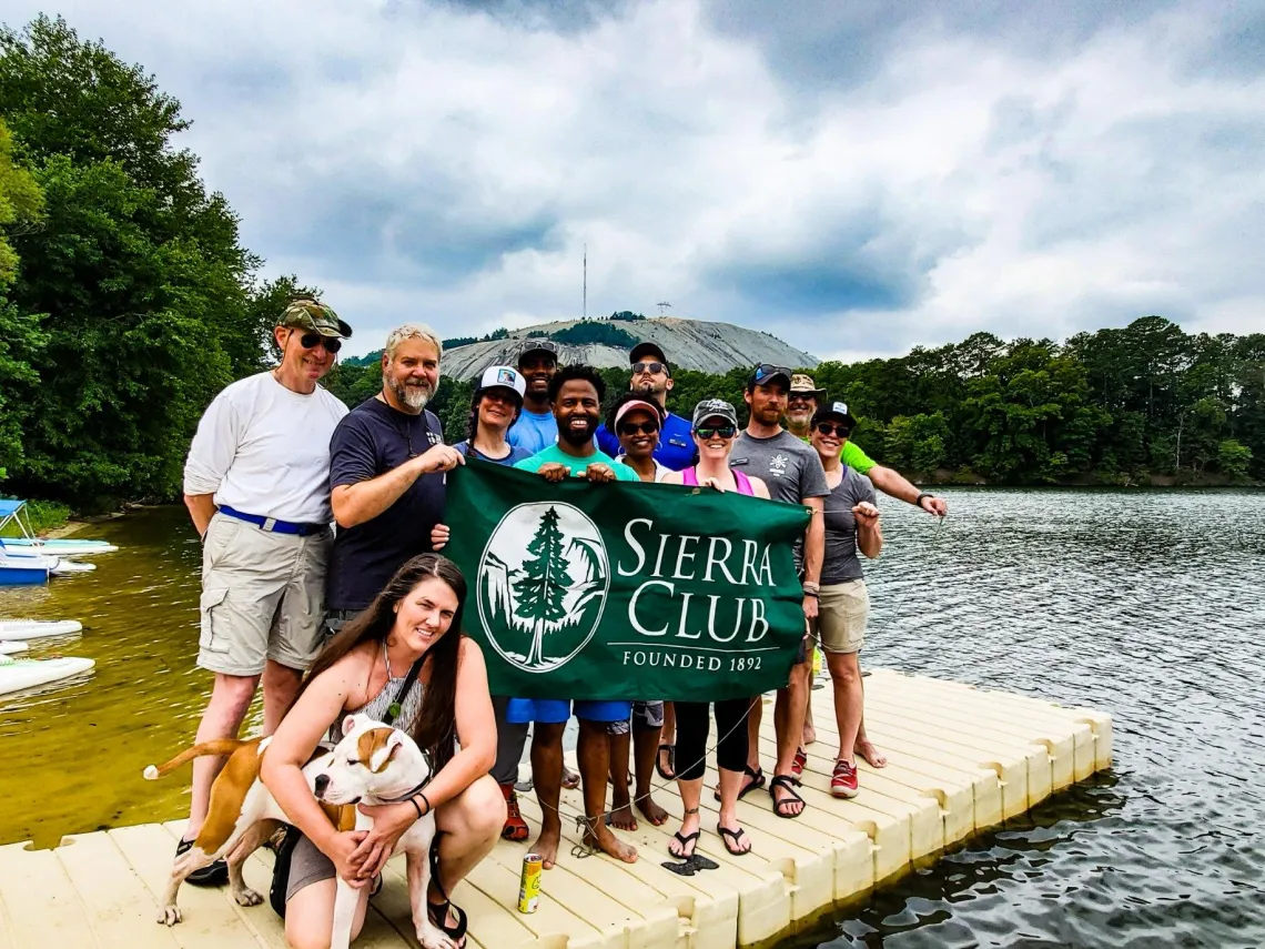 Sierra Club Military Outdoors Senior Campaign Representative Lornett Vestal attends a Sierra Club outing.