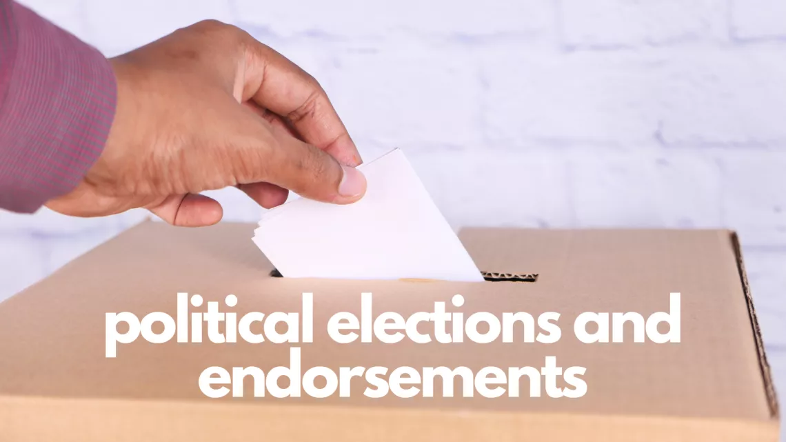 political elections and endorsements