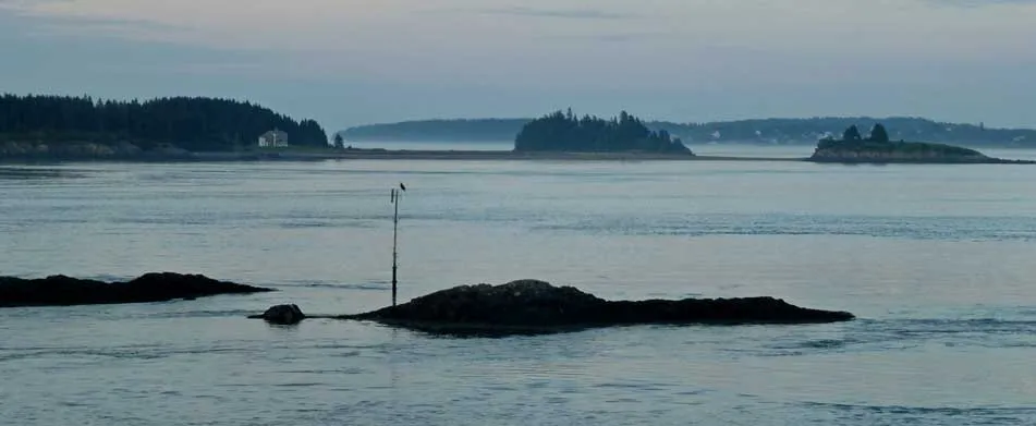 Looking east from Eastport, evening. 