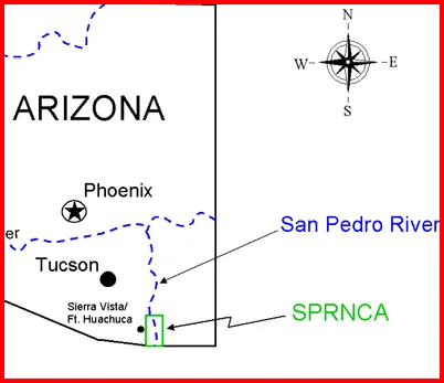 Map of Location of SPRNCA