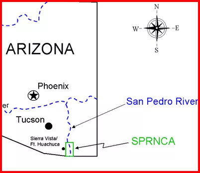 Map of Location of SPRNCA
