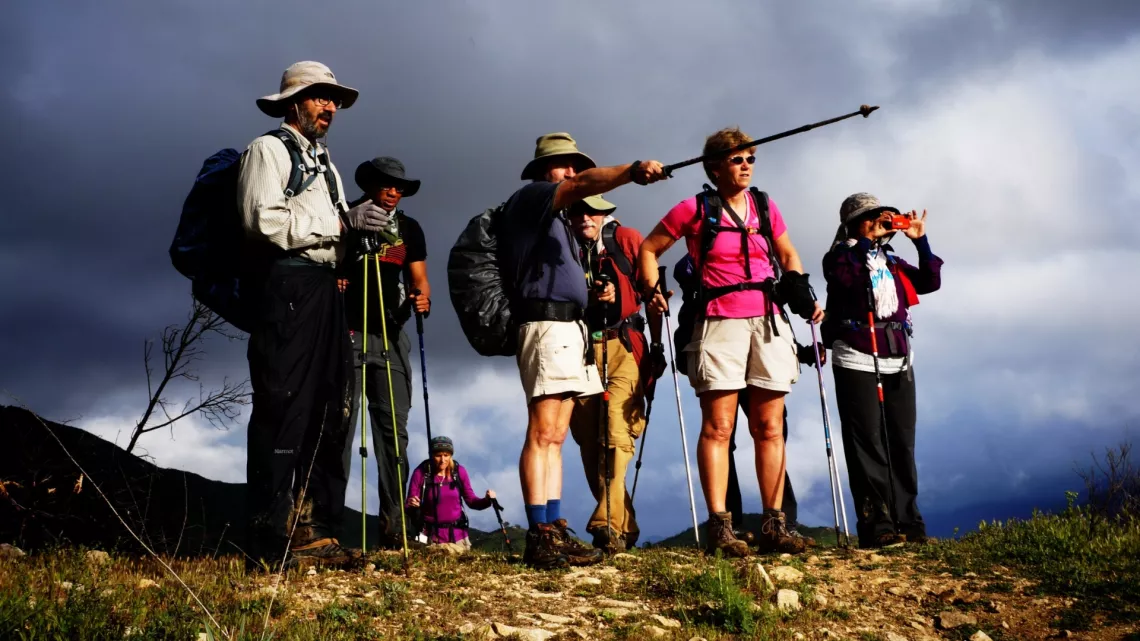Wilderness Basics Course - Overlooking valley, photo courtesy Arturo Hernandez