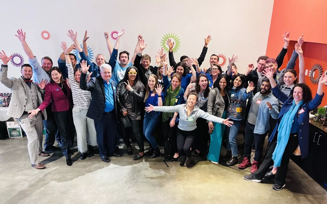 Post-Air District vote celebration at the SPUR San Francisco office