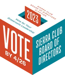 Sierra Club Board of Directors ballot box for 2023 election