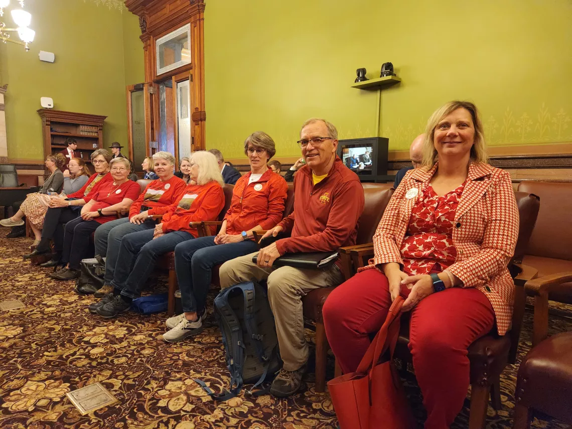 Carbon Dioxide Pipeline activists at the Senate Commerce Committee