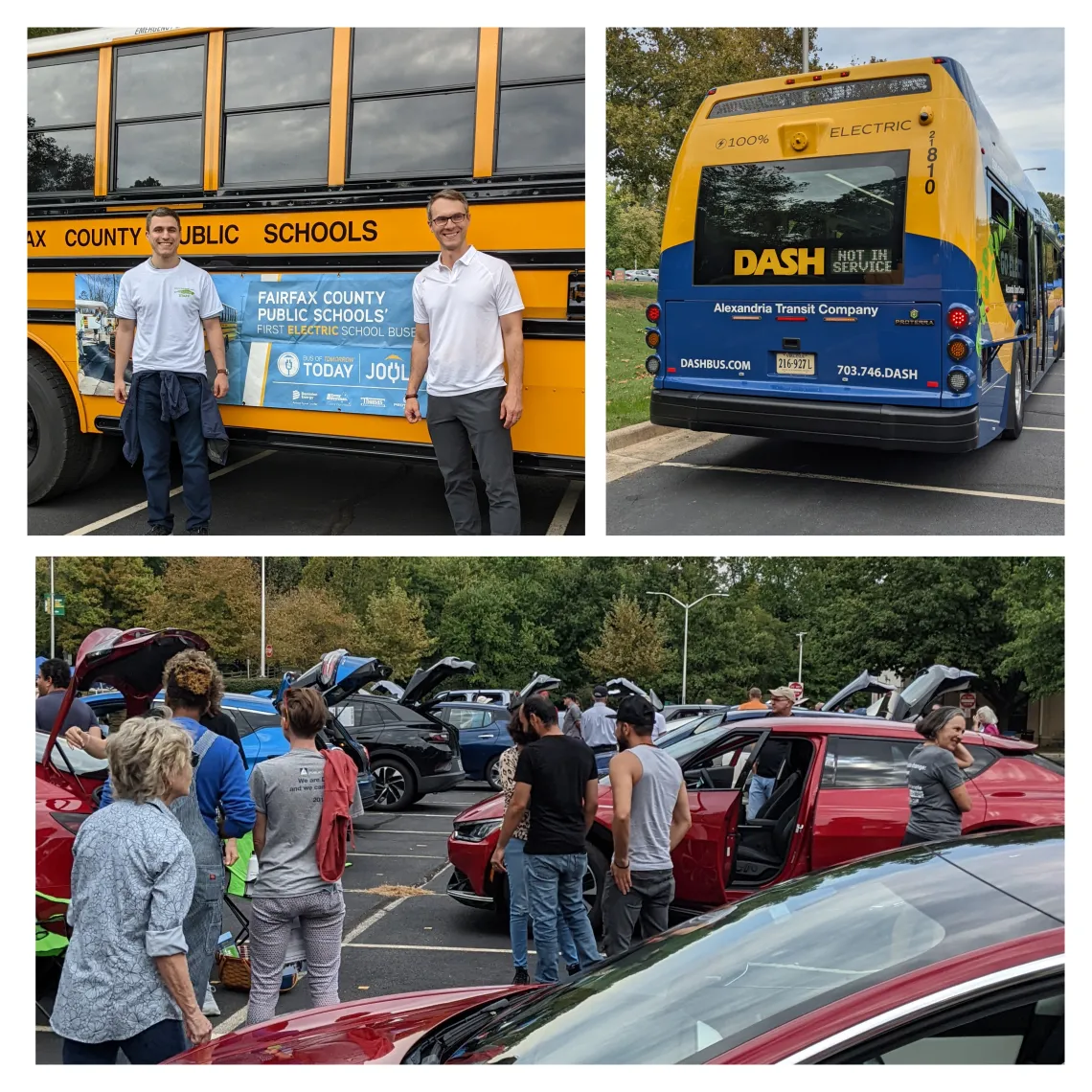electric car and bus showcase