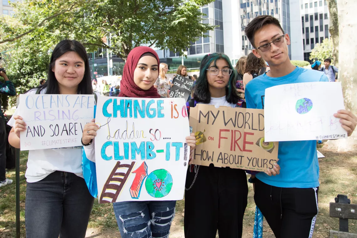 Activist Protest Climate Strike