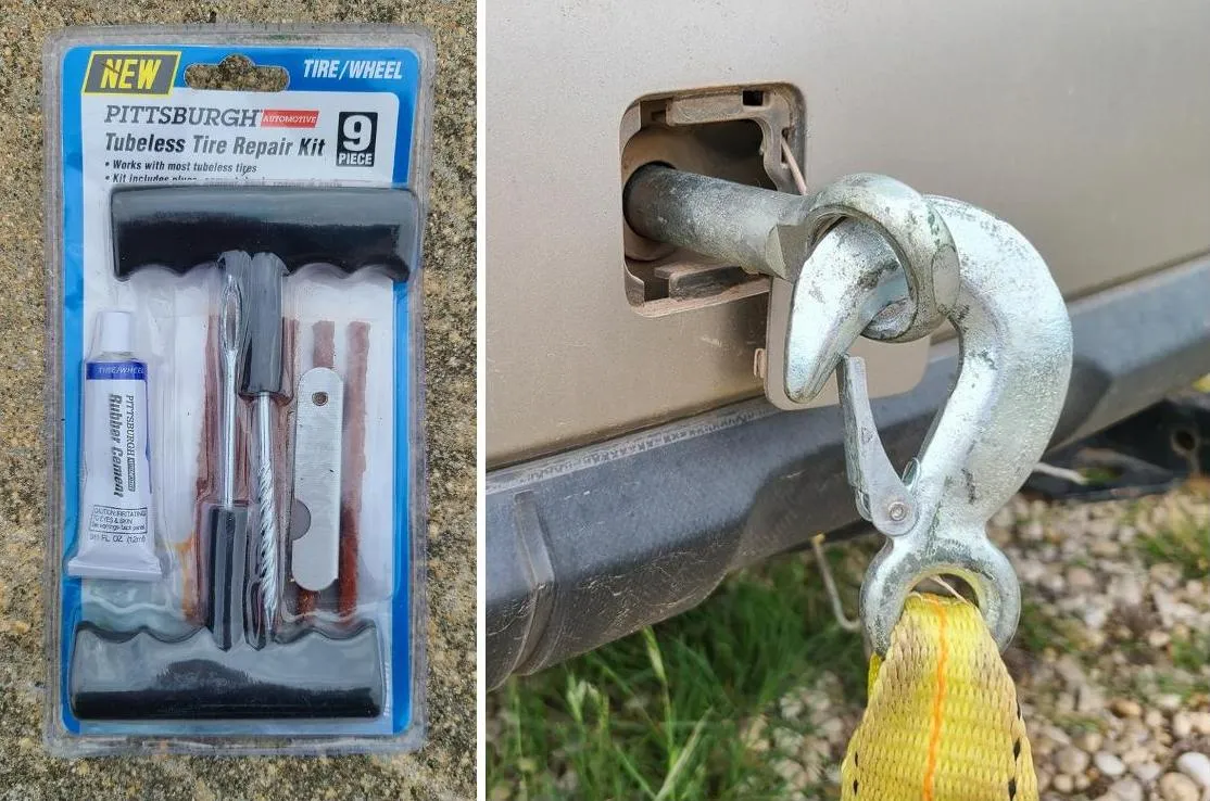 Tow strap and bumper hook