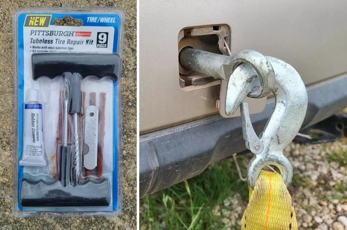 Tow strap and bumper hook