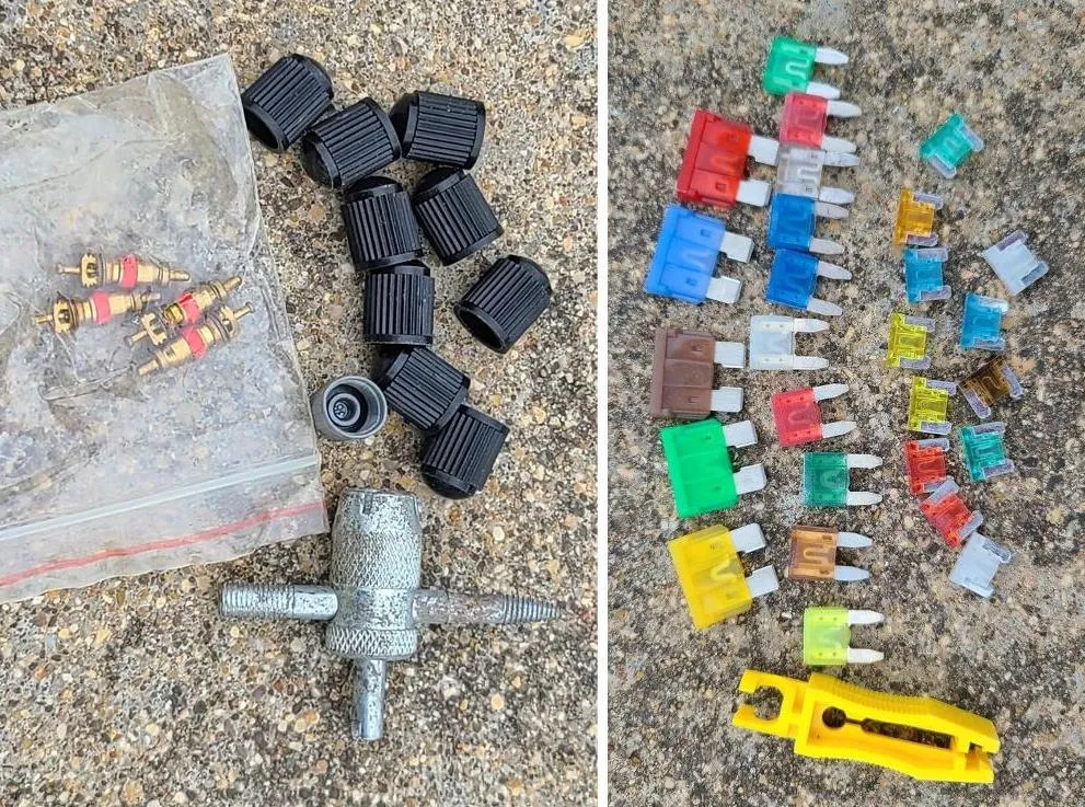 Valve caps and fuses