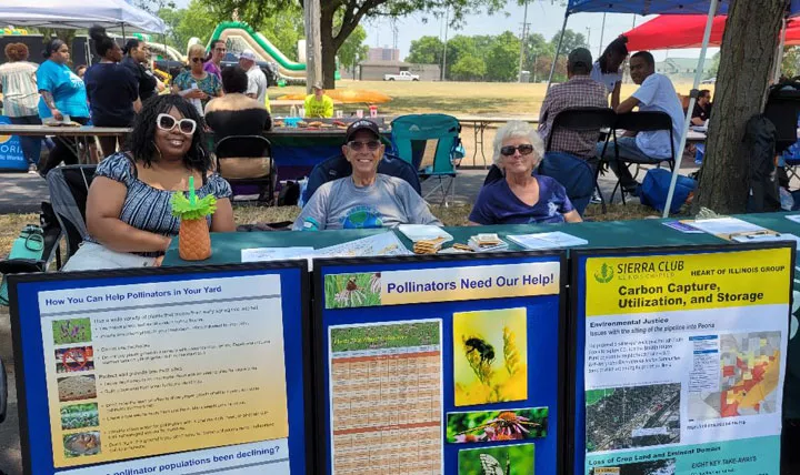 Juneteenth tabling at Carver Center in Peoria